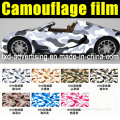 Battle Fatigues / Camouflage Coat Army Green Car Wrapping Film Sticker with Air Free Bubbles 1.52m*30m